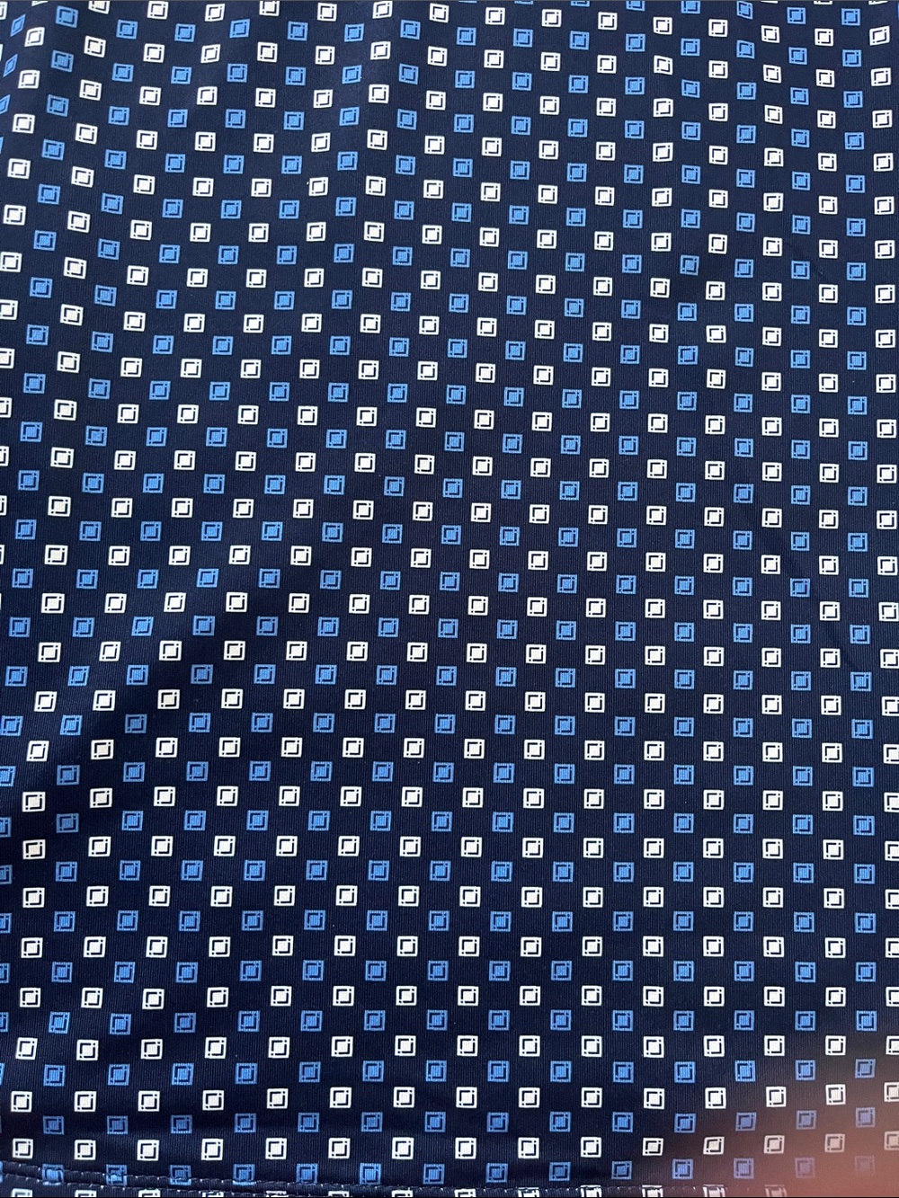 Belyn Key Navy Blue and White Sleeveless Polo Top - Picture 2 of 3